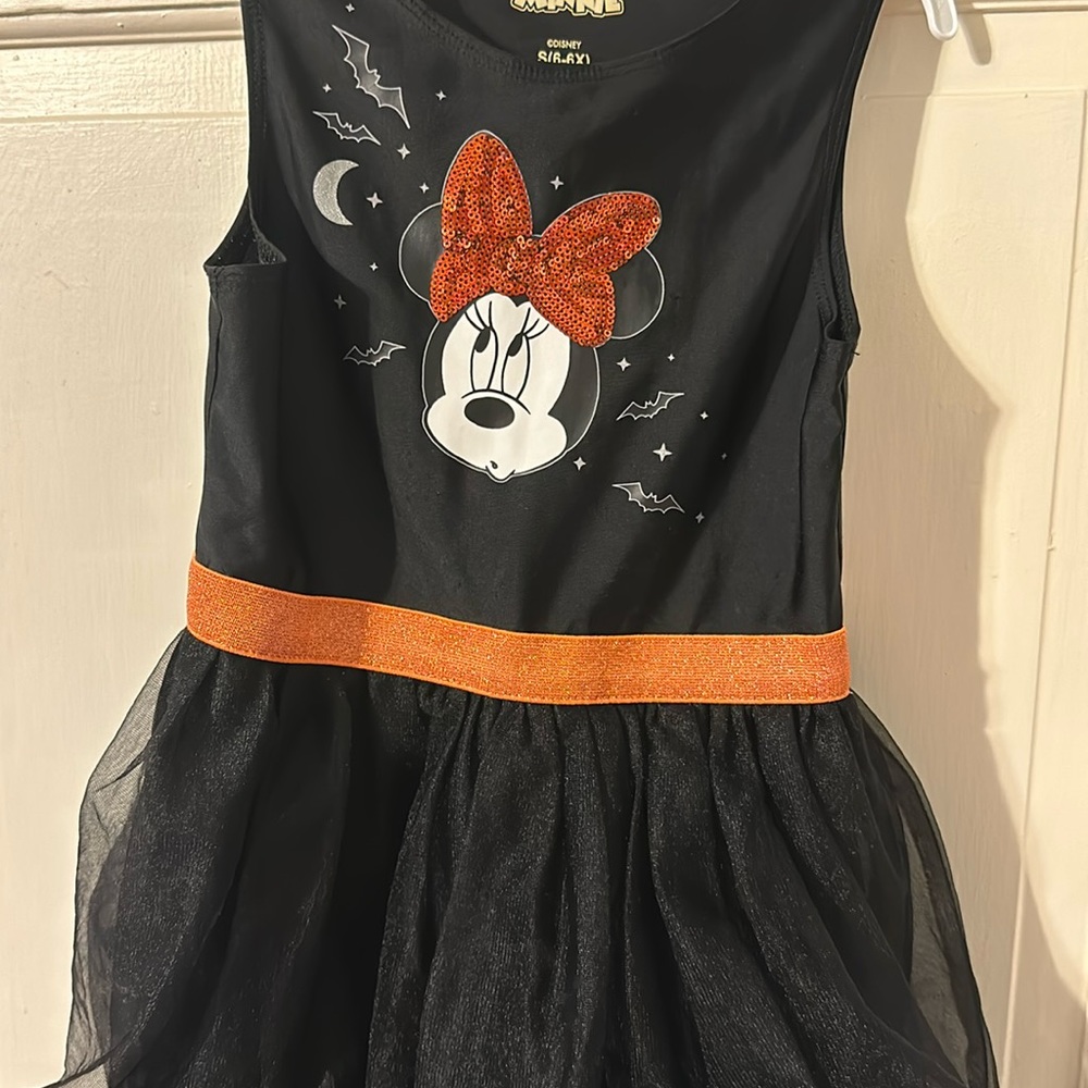 Girls Minnie Halloween Dress 6-6x